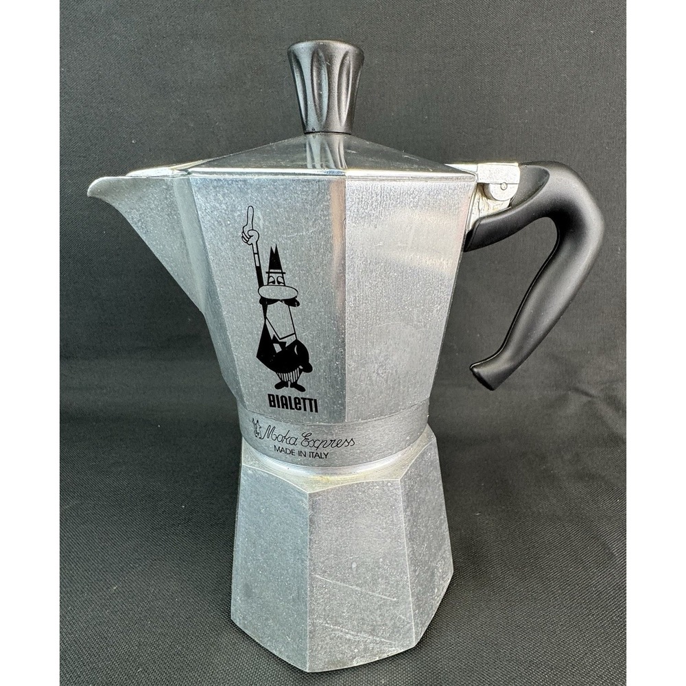 Bialetti Moka Express Stovetop Pot Coffee Espresso Maker Rusinallo Italy